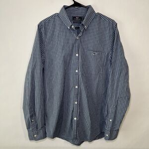Vineyard Vines Slim Fit Tucker Button Down Shirt Mens Size M Medium Blue Checks